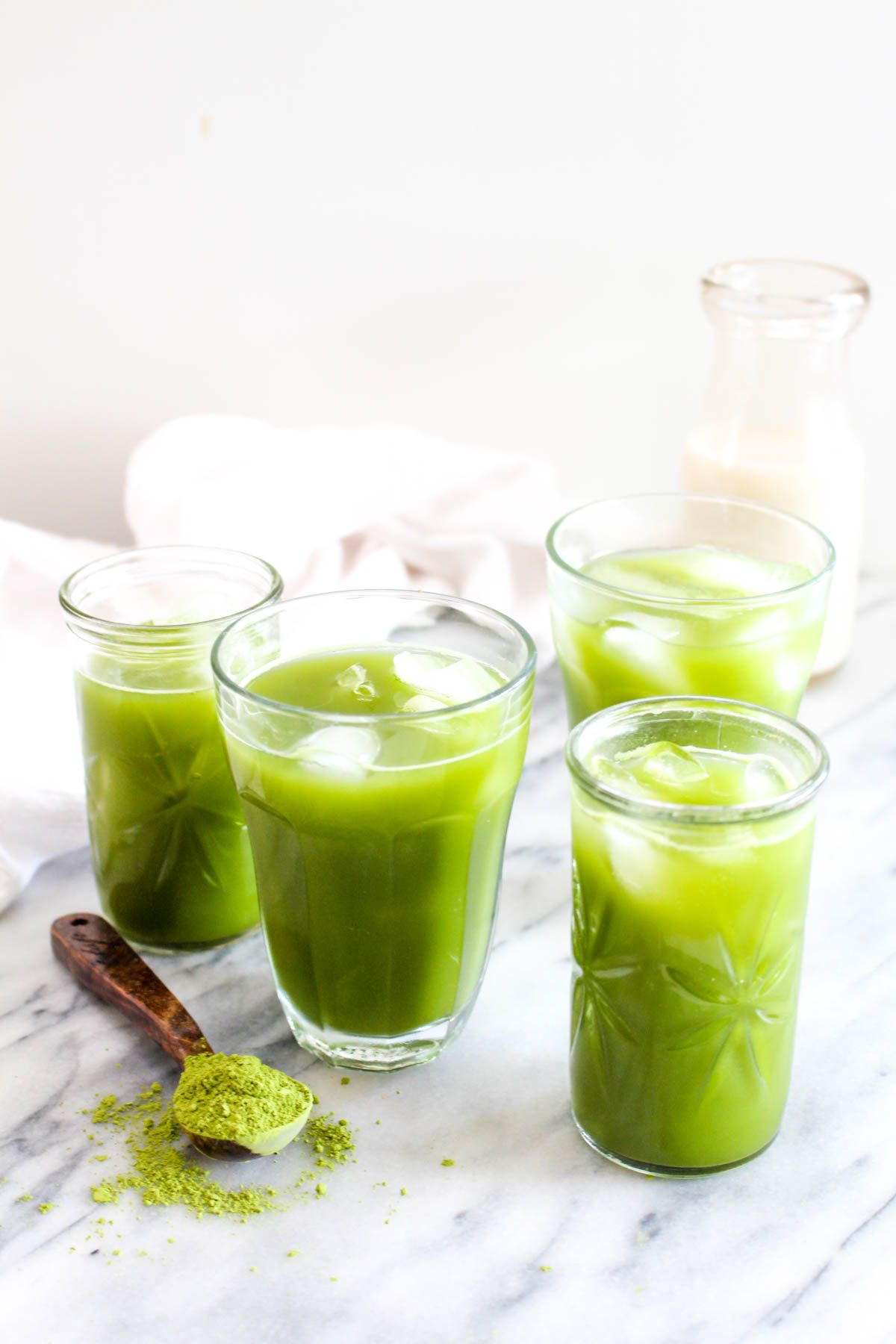matcha coconut refresher mocktail