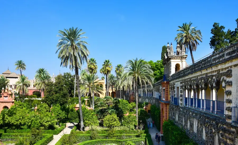 seville city in spain during spring