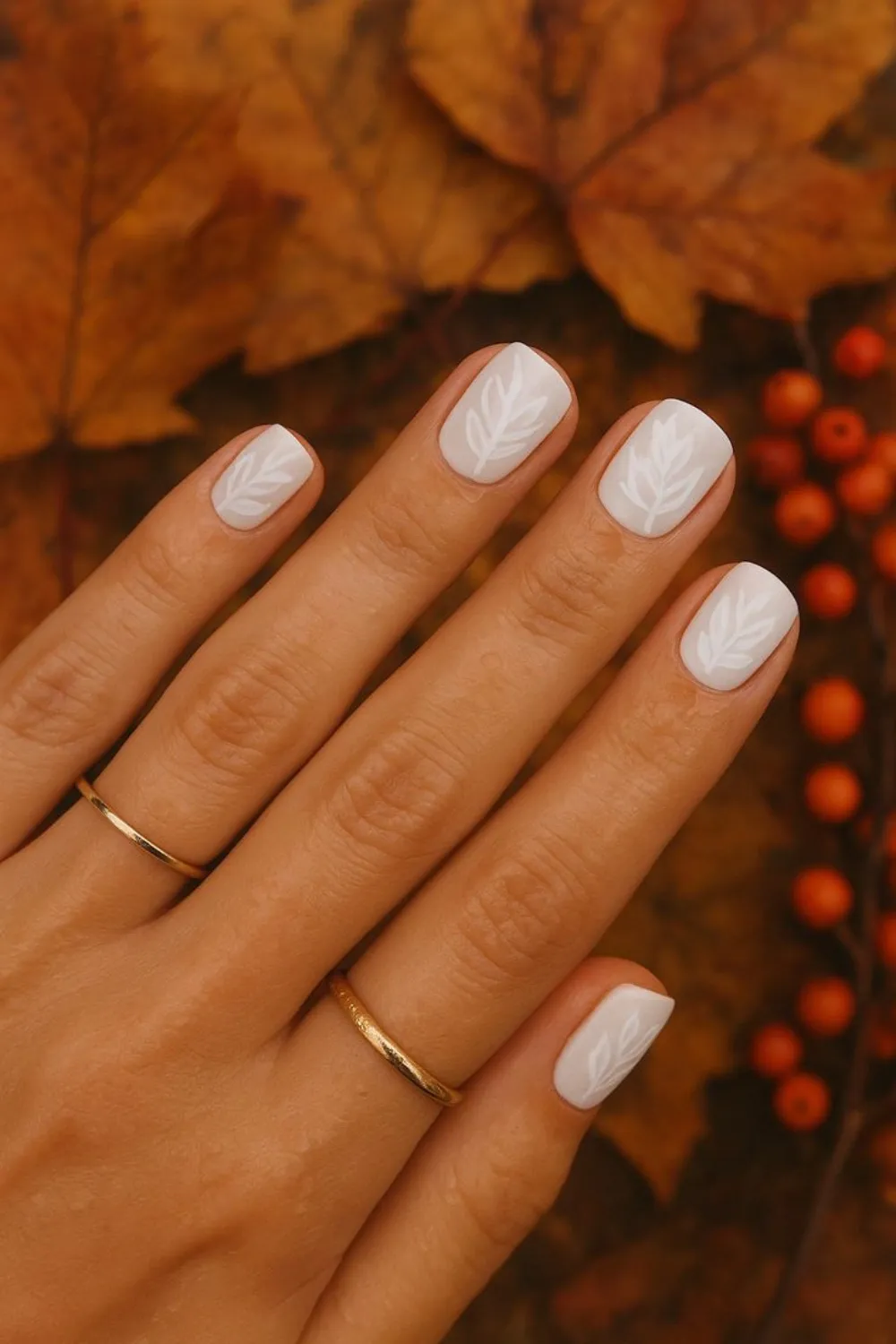 minimal fall nail ideas